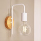 Wall Light White Timber Mount E27 60W Wall Light White Timber Mount E27 60W